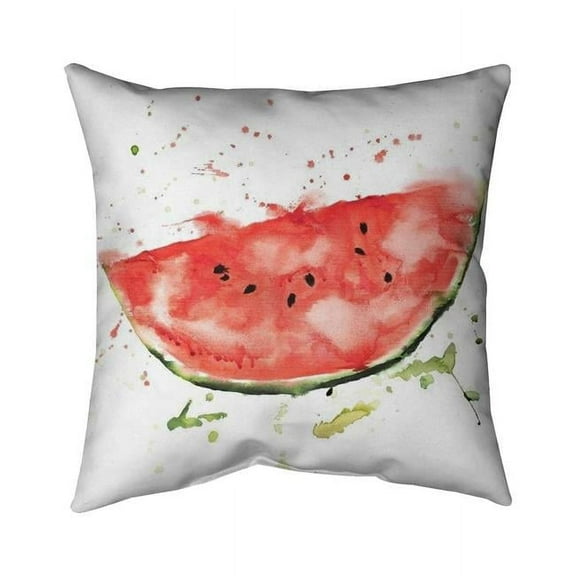 Begin Home Decor 5541-2626-GA105 26 x 26 in. Watermelon Slice-Double Sided Print Indoor Pillow