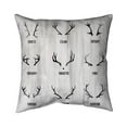thumbnail image 1 of Begin Home Decor 5541-2626-HO13 26 x 26 in. Santa Claus Reindeer-Double Sided Print Indoor Pillow, 1 of 1