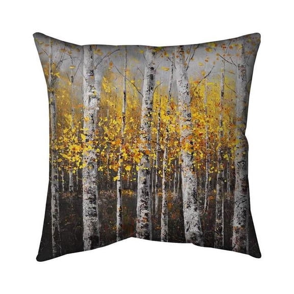 Begin Home Decor 5541-2626-LA31-1 26 x 26 in. Sunny Birch Trees-Double Sided Print Indoor Pillow