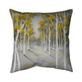 thumbnail image 1 of Begin Home Decor 5541-2626-LA44 26 x 26 in. Yellow Birch Forest-Double Sided Print Indoor Pillow, 1 of 1