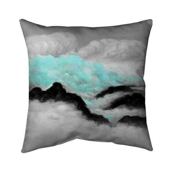Begin Home Decor 5541-2626-LA61-1 26 x 26 in. Grey & Blue Clouds-Double Sided Print Indoor Pillow