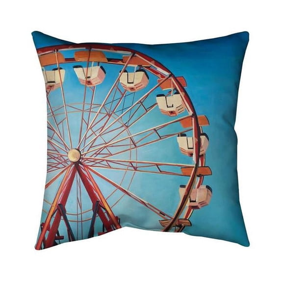 Begin Home Decor 5541-2626-MI44 26 x 26 in. Ferris Wheel by A Beautiful Day-Double Sided Print Indoor Pillow