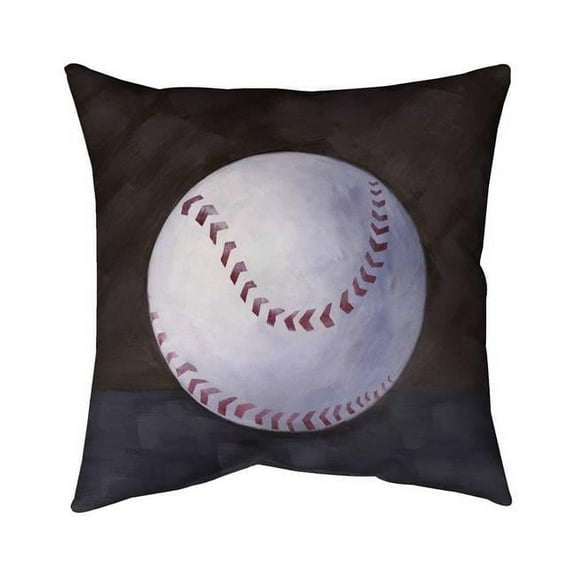 Begin Home Decor 5541-2626-SP12 26 x 26 in. Baseball Ball-Double Sided Print Indoor Pillow