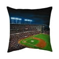 thumbnail image 1 of Begin Home Decor 5541-2626-SP65 26 x 26 in. Baseball Game-Double Sided Print Indoor Pillow, 1 of 1