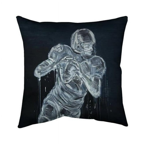 Begin Home Decor 5541-2626-SP66 26 x 26 in. Football Player-Double Sided Print Indoor Pillow