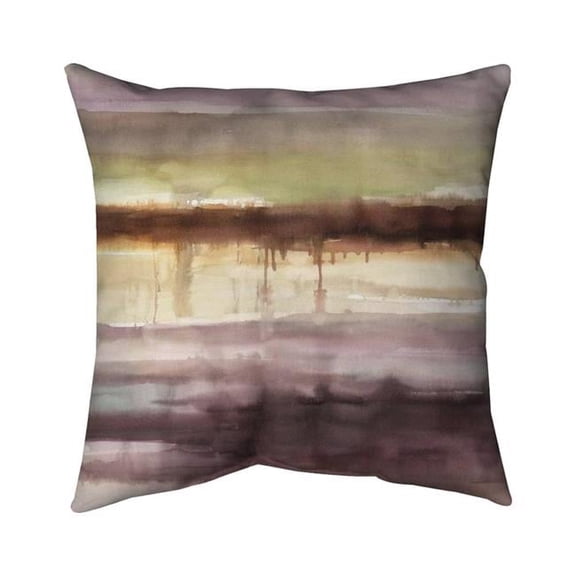 Begin Home Decor 5542-1616-AB81 16 x 16 in. Shapes Bathroom Abstract Pillow - Stripes - Home Decor Essential