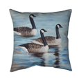 thumbnail image 1 of Begin Home Decor 5542-1616-AN165 16 x 16 in. Canada Geese In Water-Double Sided Print Outdoor Pillow Cover, 1 of 1