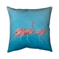 thumbnail image 1 of Begin Home Decor 5542-1616-AN207 16 x 16 in. Four Flamingos-Double Sided Print Outdoor Pillow Cover, 1 of 1