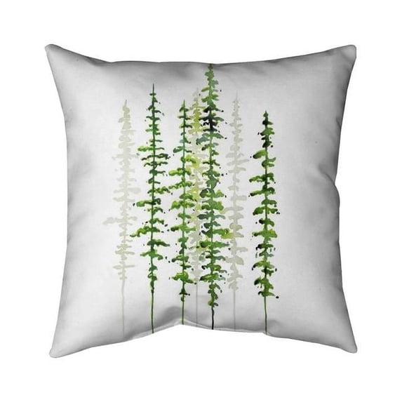 Begin Home Decor 5542-1616-LA142 16 x 16 in. Minimalist Trees-Double Sided Print Outdoor Pillow Cover