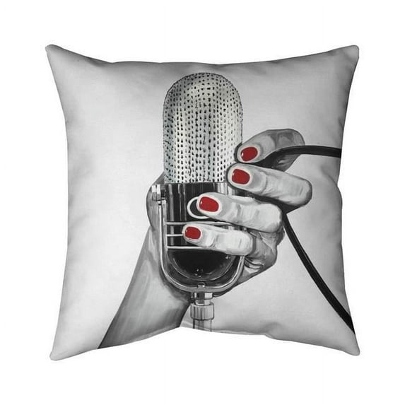 Begin Home Decor 5542-1616-MU46 16 x 16 in. Sing Your Life-Double Sided Print Outdoor Pillow Cover