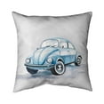 thumbnail image 1 of Begin Home Decor 5542-1616-TR52 16 x 16 in. Beetle Blue Car-Double Sided Print Outdoor Pillow Cover, 1 of 1