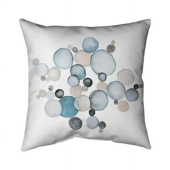 Begin Home Decor 5542-1818-AB64 18 x 18 in. Round Pebbles-Double Sided Print Outdoor Pillow Cover