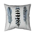 thumbnail image 1 of Begin Home Decor 5542-1818-AN242 18 x 18 in. Delicate Feathers-Double Sided Print Outdoor Pillow Cover, 1 of 1