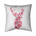 thumbnail image 1 of Begin Home Decor 5542-1818-AN398 18 x 18 in. Deer In Cherry Blossoms-Double Sided Print Outdoor Pillow Cover, 1 of 1