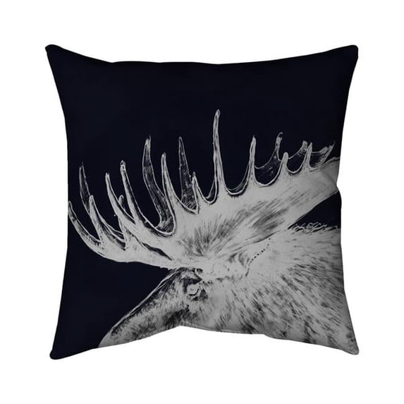 Begin Home Decor 5542-1818-AN473-1 18 x 18 in. Big Moose Plume-Double Sided Print Outdoor Pillow Cover