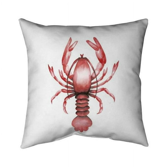 Begin Home Decor 5542-1818-AN479 18 x 18 in. Lobster-Double Sided Print Outdoor Pillow Cover