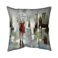 thumbnail image 1 of Begin Home Decor 5542-1818-CI20 18 x 18 in. Red Dress Woman-Double Sided Print Outdoor Pillow Cover, 1 of 1