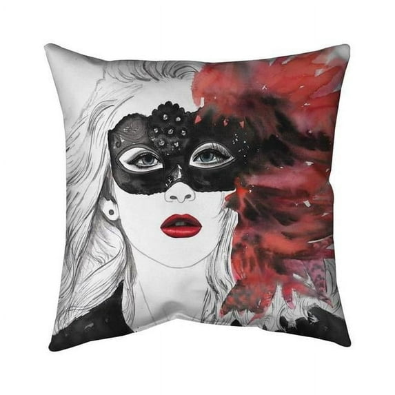Begin Home Decor 5542-1818-FI85 18 x 18 in. Masked Ball-Double Sided Print Outdoor Pillow Cover