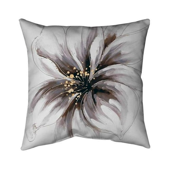 Begin Home Decor 5542-1818-FL78 18 x 18 in. Purple Orchid-Double Sided Print Outdoor Pillow Cover