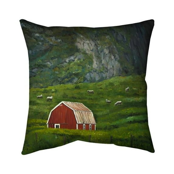 Begin Home Decor 5542-1818-LA183 18 x 18 in. Life in the Countryside-Double Sided Print Outdoor Pillow Cover