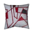 thumbnail image 1 of Begin Home Decor 5542-2020-AB15 20 x 20 in. Red Outlines Shapes-Double Sided Print Outdoor Pillow Cover, 1 of 1