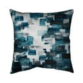 thumbnail image 1 of Begin Home Decor 5542-2020-AB57 20 x 20 in. Turquoise & Grey Shapes-Double Sided Print Outdoor Pillow Cover, 1 of 1