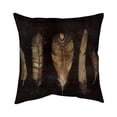 thumbnail image 1 of Begin Home Decor 5542-2020-AN237 20 x 20 in. Brown Feather Set-Double Sided Print Outdoor Pillow Cover, 1 of 1