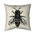 thumbnail image 1 of Begin Home Decor 5542-2020-AN475 20 x 20 in. Bee-Double Sided Print Outdoor Pillow Cover, 1 of 1