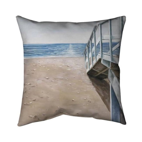 Begin Home Decor 5542-2020-CO44-1 20 x 20 in. Soft Seaside Landscape-Double Sided Print Outdoor Pillow Cover