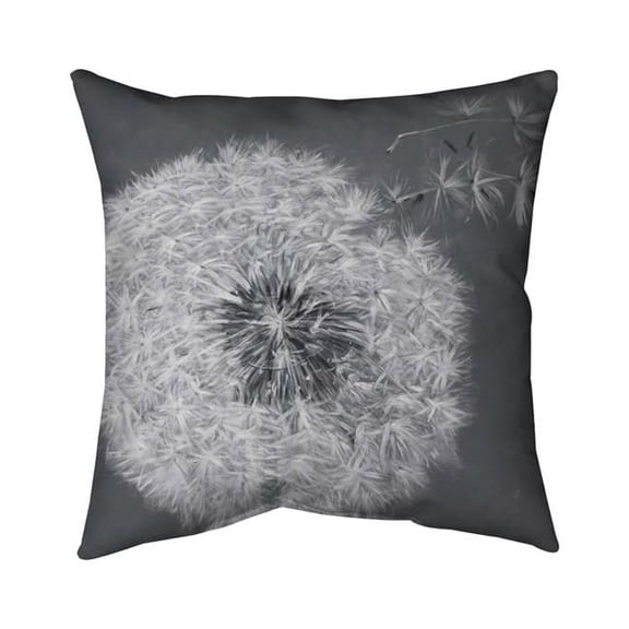 Begin Home Decor 5542-2020-FL126 20 x 20 in. Blowing Dandelion Romantic Outdoor Throw Pillow - Home Decor