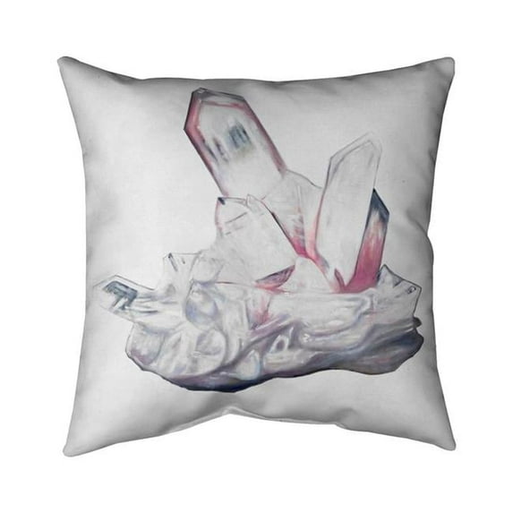 Begin Home Decor 5542-2020-MI80 20 x 20 in. Clear Quartz Cristal-Double Sided Print Outdoor Pillow Cover