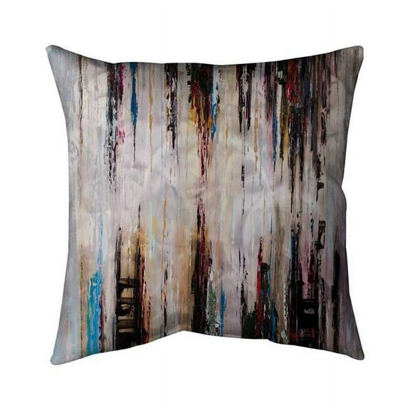 Begin Home Decor 5543-1616-AB17 16 x 16 in. Abstract Runny Paint-Double Sided Print Indoor Pillow Cover
