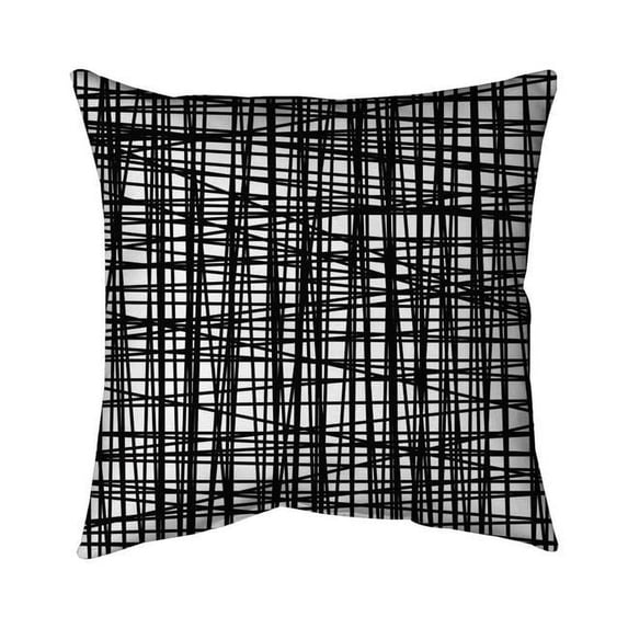 Begin Home Decor 5543-1616-AB30 16 x 16 in. Abstract Small Stripes-Double Sided Print Indoor Pillow Cover