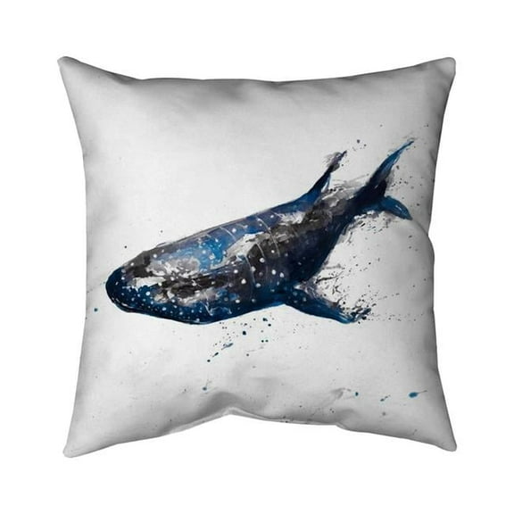 Begin Home Decor 5543-1616-AN247-1 16 x 16 in. Abstract Whale Shark-Double Sided Print Indoor Pillow Cover