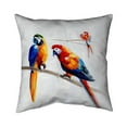 thumbnail image 1 of Begin Home Decor 5543-1616-AN38 16 x 16 in. Parrots on A Branch-Double Sided Print Indoor Pillow Cover, 1 of 1