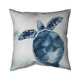 thumbnail image 1 of Begin Home Decor 5543-1616-AN392 16 x 16 in. Watercolor Blue Turtle-Double Sided Print Indoor Pillow Cover, 1 of 1