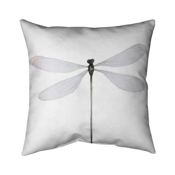 Begin Home Decor 5543-1616-AN460 16 x 16 in. Minimalist Dragonfly-Double Sided Print Indoor Pillow Cover