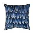 thumbnail image 1 of Begin Home Decor 5543-1616-AN495 16 x 16 in. Plumage Blue-Double Sided Print Indoor Pillow Cover, 1 of 1