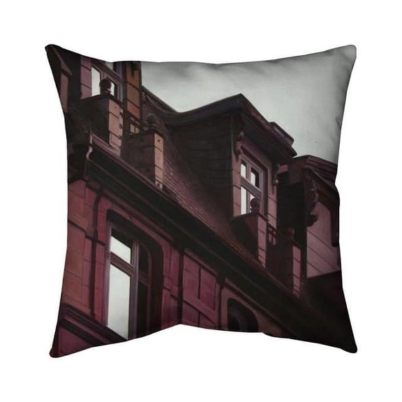 Begin Home Decor 5543-1616-AR9 16 x 16 in. Architectural Building-Double Sided Print Indoor Pillow Cover
