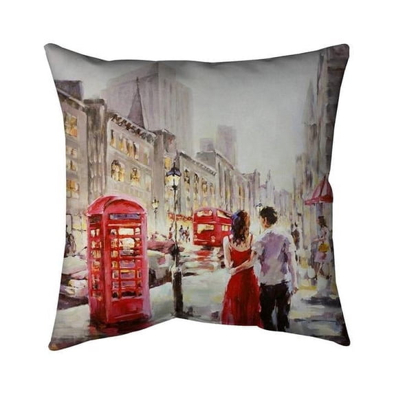 Begin Home Decor 5543-1616-CI108 16 x 16 in. Couple Walking-Double Sided Print Indoor Pillow Cover