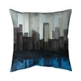thumbnail image 1 of Begin Home Decor 5543-1616-CI336 16 x 16 in. View of A Blue City-Double Sided Print Indoor Pillow Cover, 1 of 1