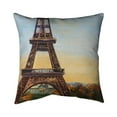 thumbnail image 1 of Begin Home Decor 5543-1616-CI349 16 x 16 in. Eiffel Tower by Dawn-Double Sided Print Indoor Pillow Cover, 1 of 1