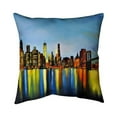 thumbnail image 1 of Begin Home Decor 5543-1616-CI66 16 x 16 in. City by Night with A Bridge-Double Sided Print Indoor Pillow Cover, 1 of 1