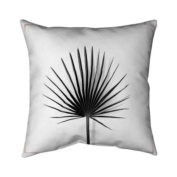 Begin Home Decor 5543-1616-FL303 16 x 16 in. Cabbage Palm Leaf with Rose Lines-Double Sided Print Indoor Pillow Cover