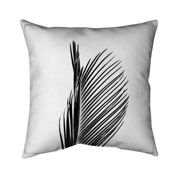Begin Home Decor 5543-1616-FL304 16 x 16 in. Areca Palm with Rose Line-Double Sided Print Indoor Pillow Cover