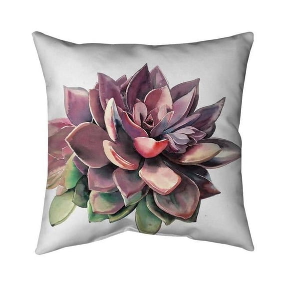 Begin Home Decor 5543-1616-FL335 16 x 16 in. Succulent-Double Sided Print Indoor Pillow Cover