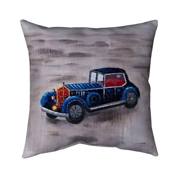 Begin Home Decor 5543-1616-TR17 16 x 16 in. Toy Car-Double Sided Print Indoor Pillow Cover