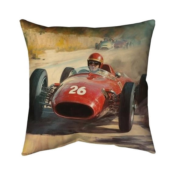 Begin Home Decor 5543-1616-TR81 16 x 16 in. Number 26 Contemporary Hobbies Pillow - Living Room Decor