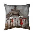 thumbnail image 1 of Begin Home Decor 5543-1818-CI206 18 x 18 in. Near The Eiffel Tower-Double Sided Print Indoor Pillow Cover, 1 of 1
