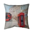 thumbnail image 1 of Begin Home Decor 5543-1818-CI359 18 x 18 in. London Bus & Telephone Booth-Double Sided Print Indoor Pillow Cover, 1 of 1